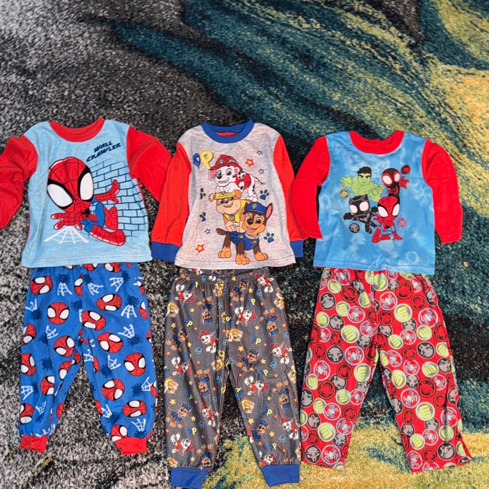 Marvel Superhero Pajama Set - Red and Blue